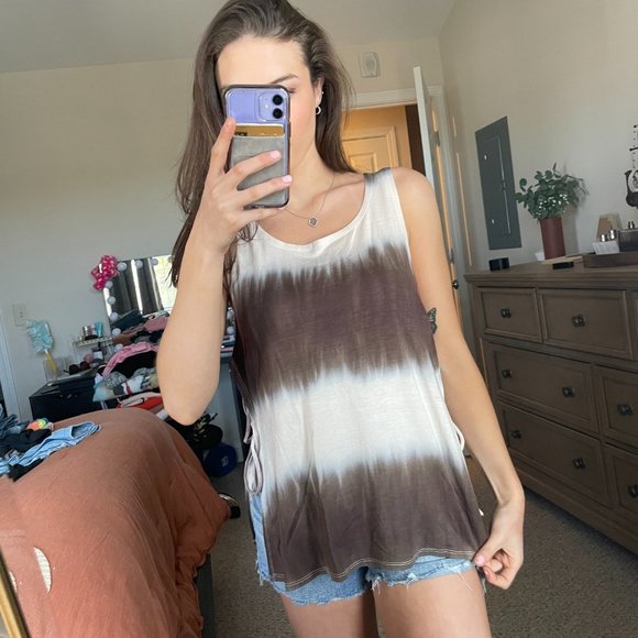 Self tie tank top - Picture 2 of 5